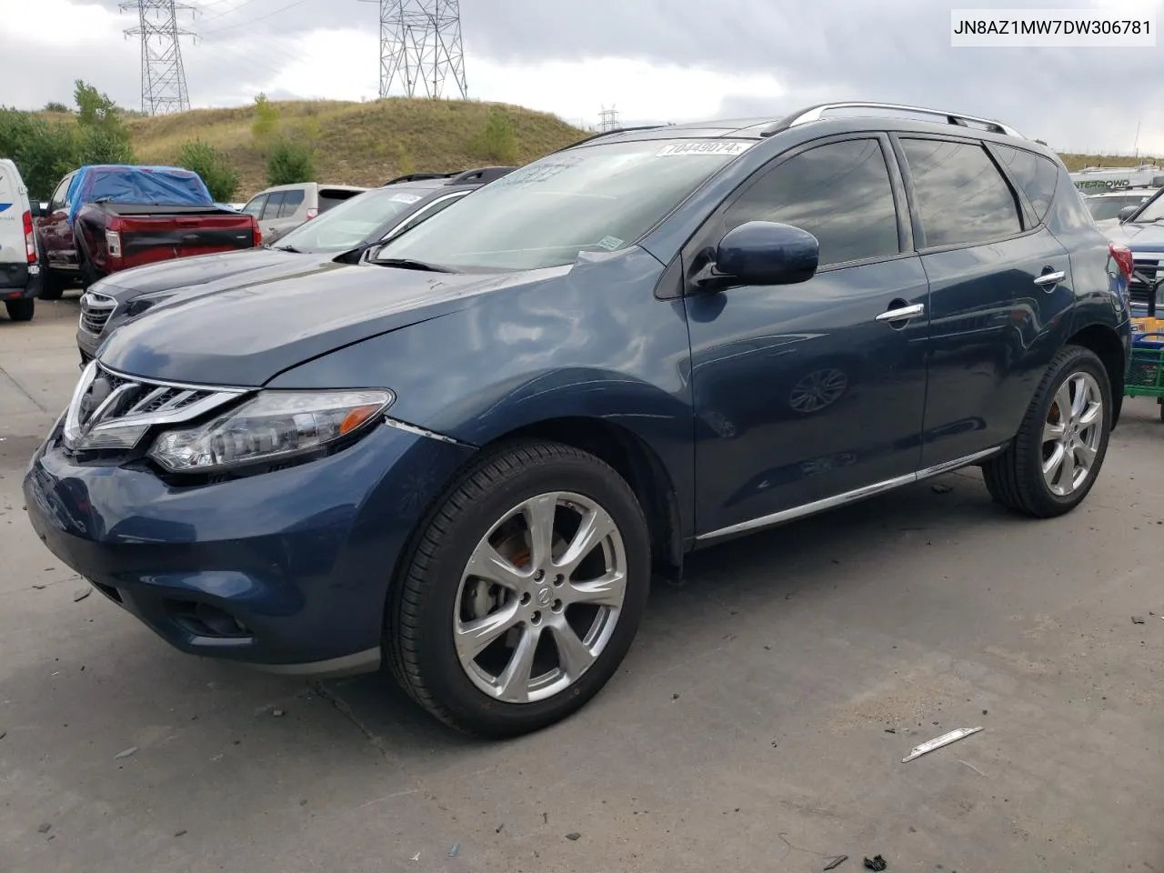 2013 Nissan Murano S VIN: JN8AZ1MW7DW306781 Lot: 70449074