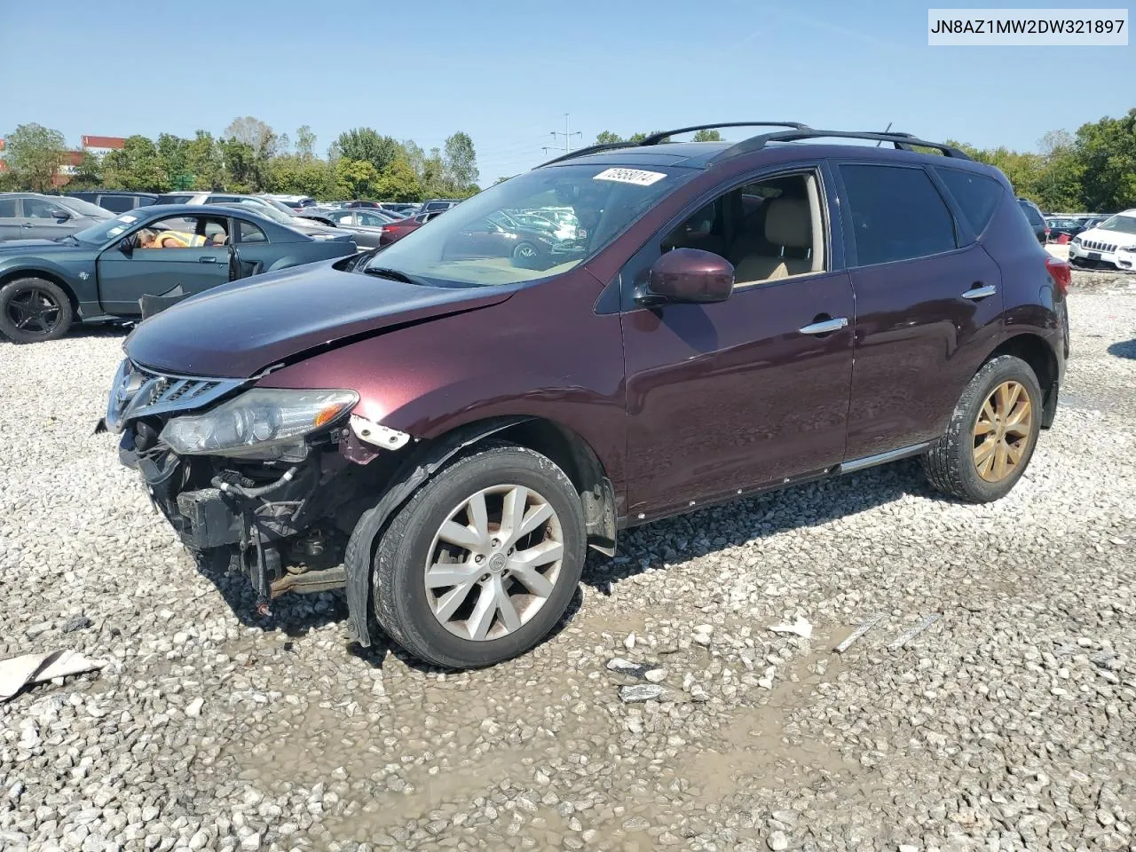 JN8AZ1MW2DW321897 2013 Nissan Murano S