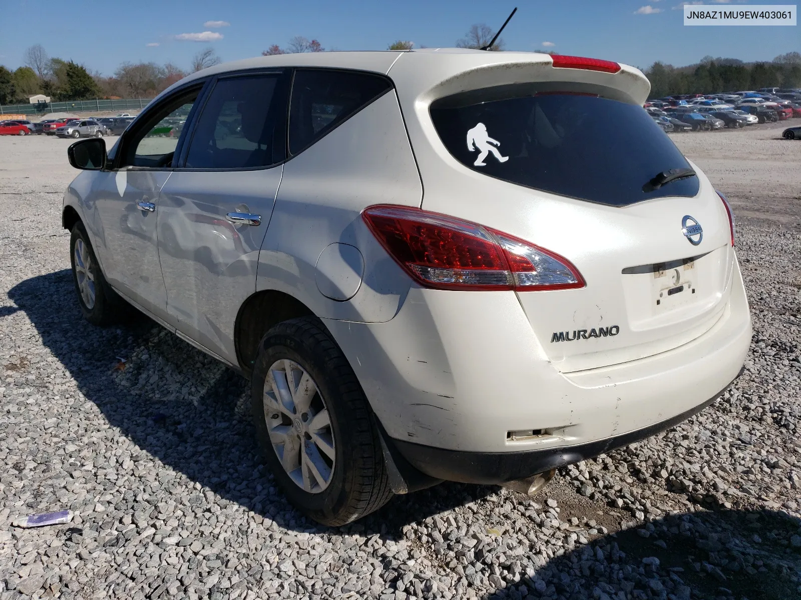 JN8AZ1MU9EW403061 2014 Nissan Murano S