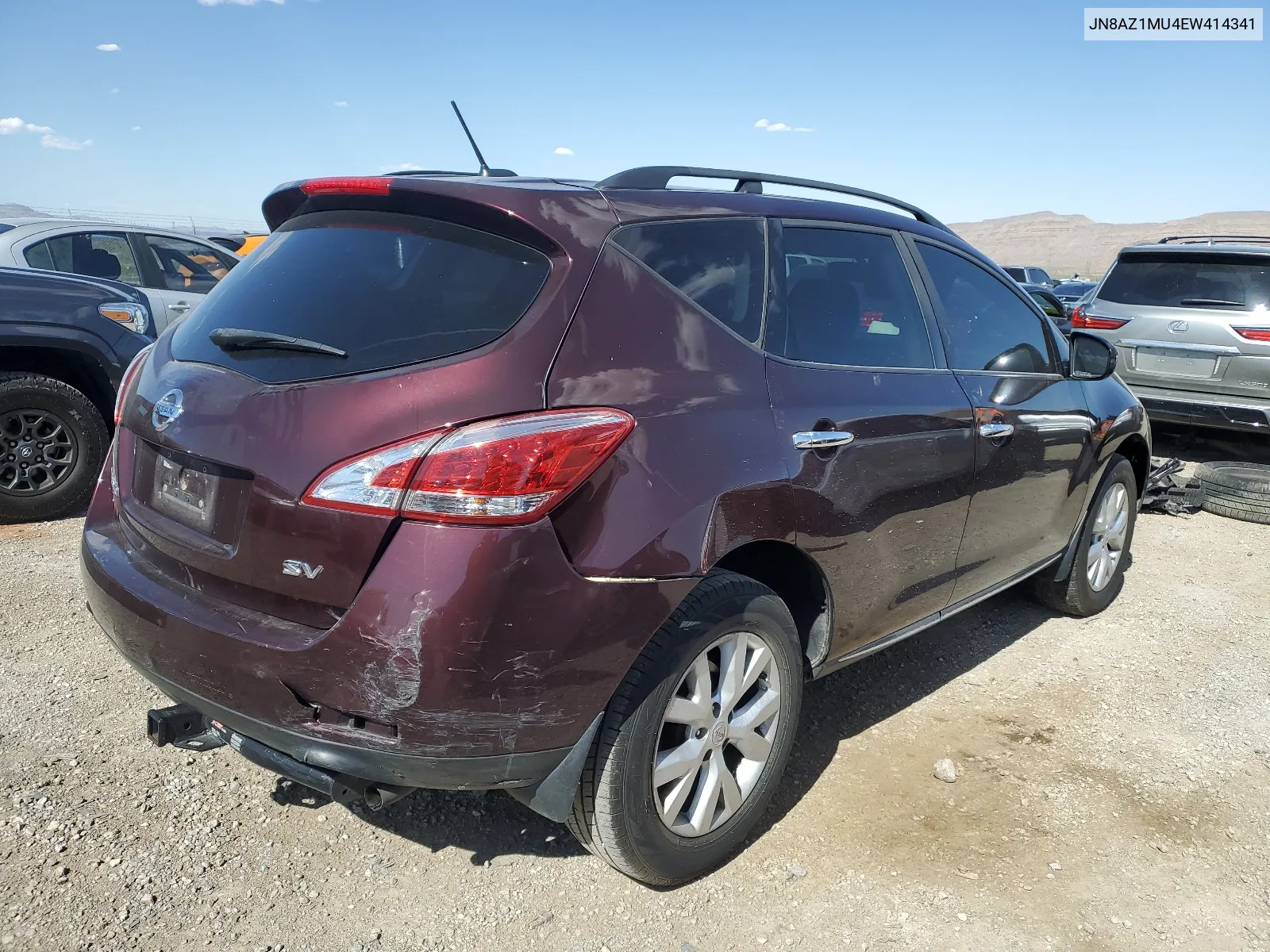 JN8AZ1MU4EW414341 2014 Nissan Murano S