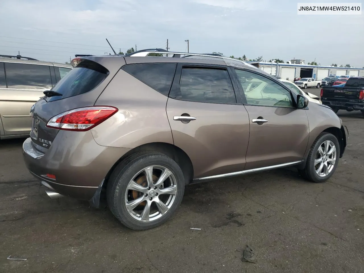 2014 Nissan Murano S VIN: JN8AZ1MW4EW521410 Lot: 59579204