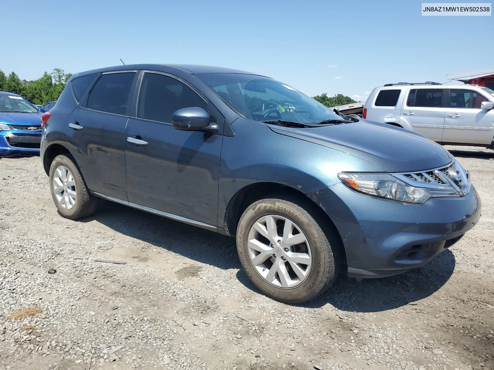 2014 Nissan Murano S VIN: JN8AZ1MW1EW502538 Lot: 61834824