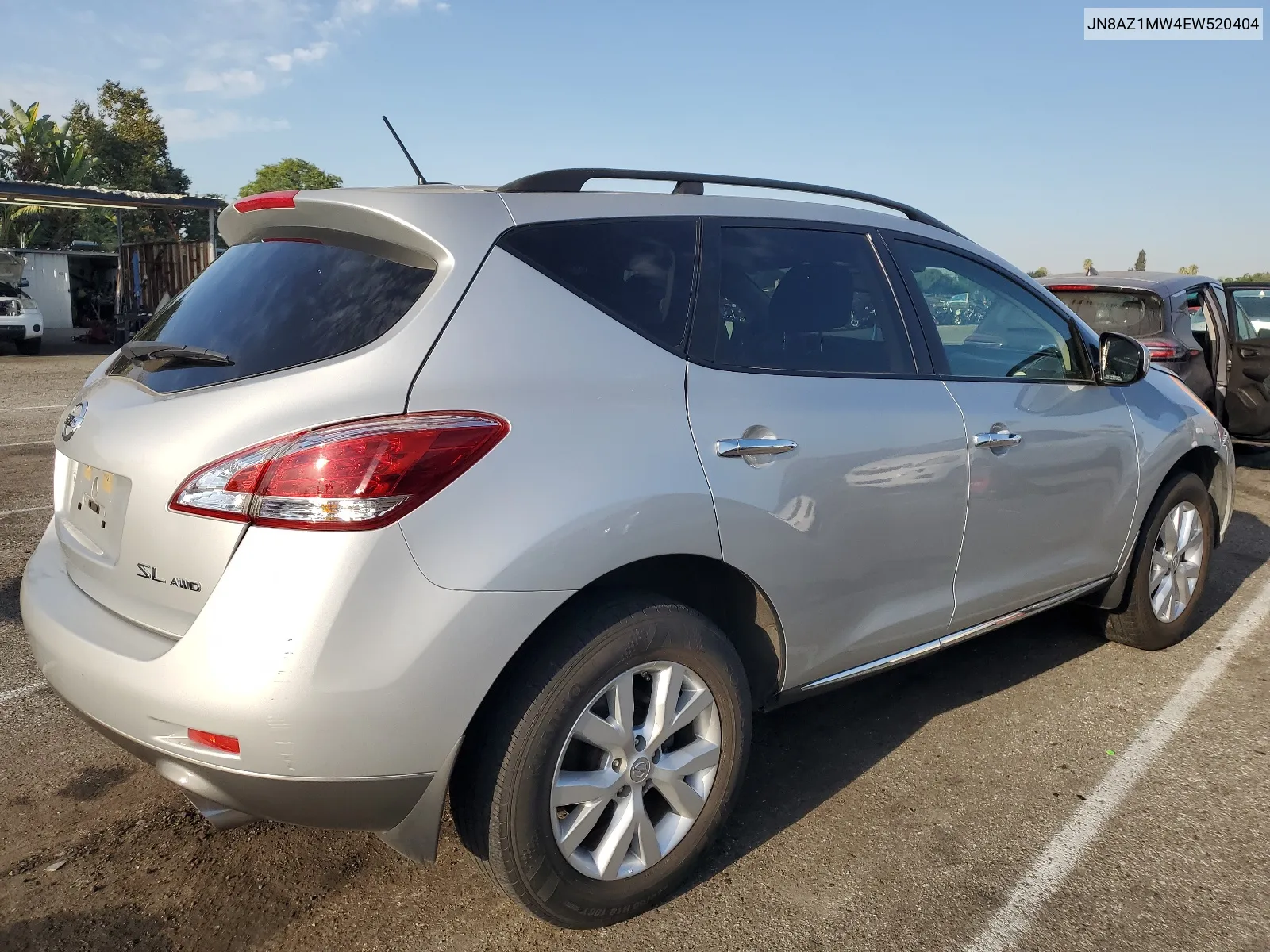 2014 Nissan Murano S VIN: JN8AZ1MW4EW520404 Lot: 66028124