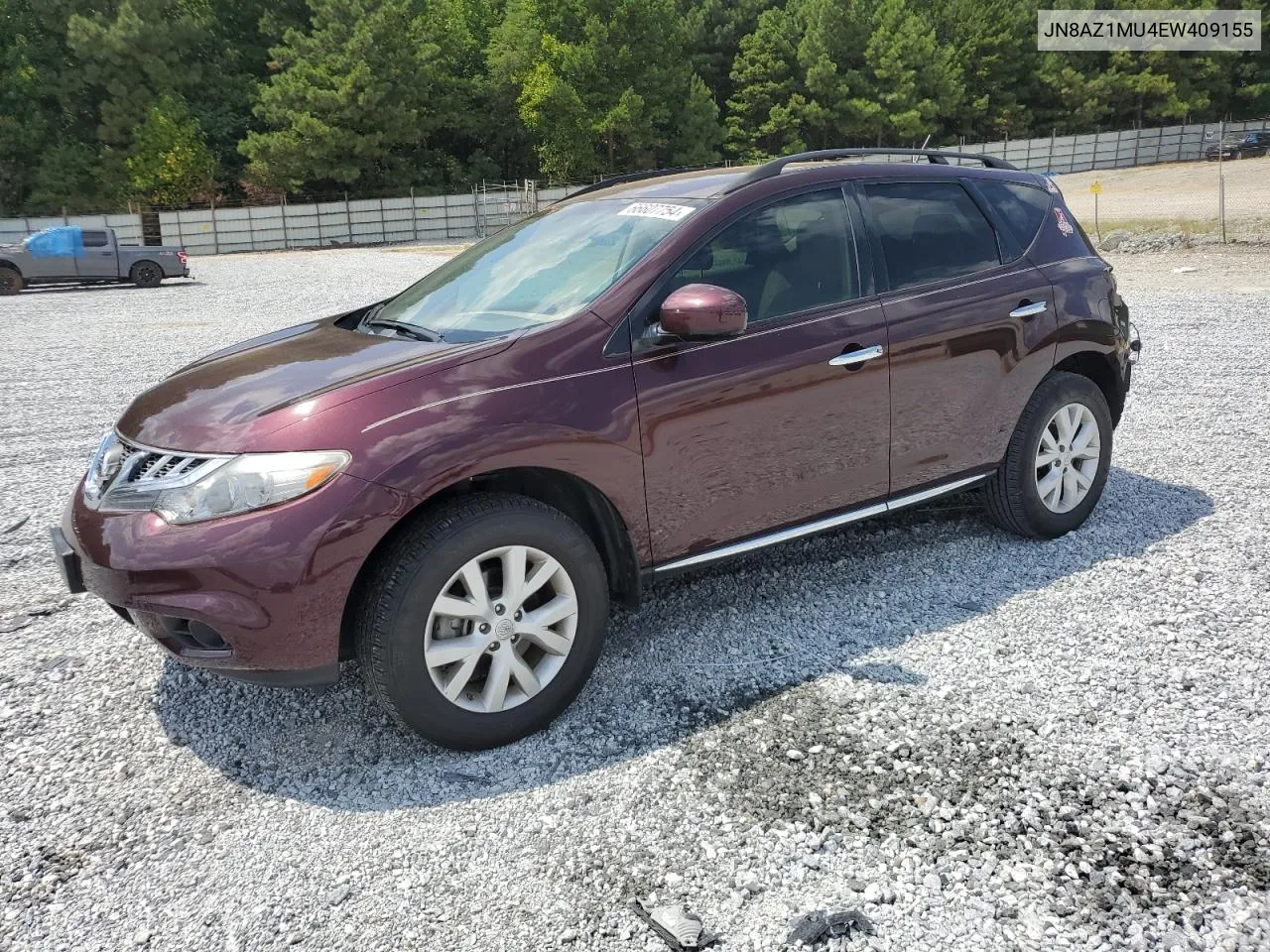 2014 Nissan Murano S VIN: JN8AZ1MU4EW409155 Lot: 66607754