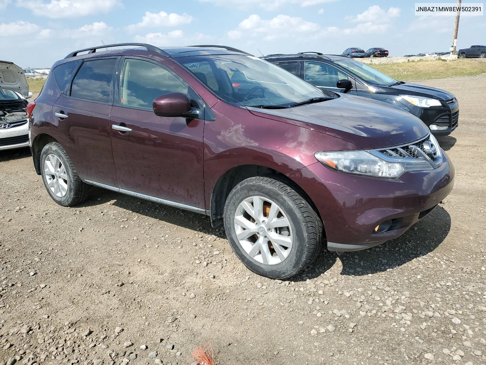 2014 Nissan Murano S VIN: JN8AZ1MW8EW502391 Lot: 66810204