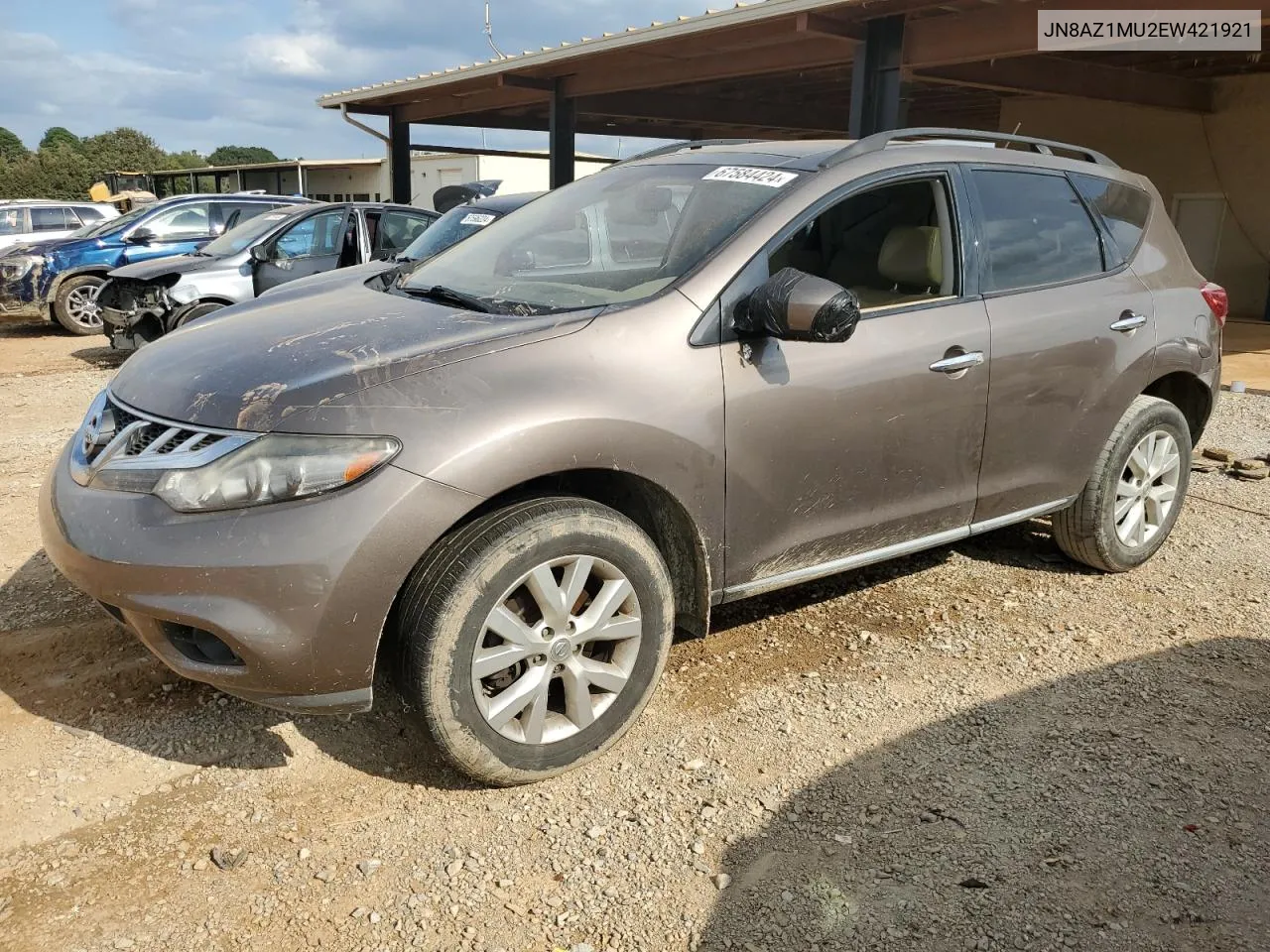 2014 Nissan Murano S VIN: JN8AZ1MU2EW421921 Lot: 67584424