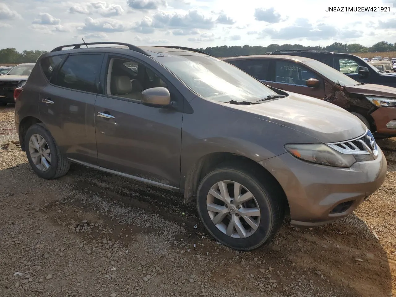 2014 Nissan Murano S VIN: JN8AZ1MU2EW421921 Lot: 67584424