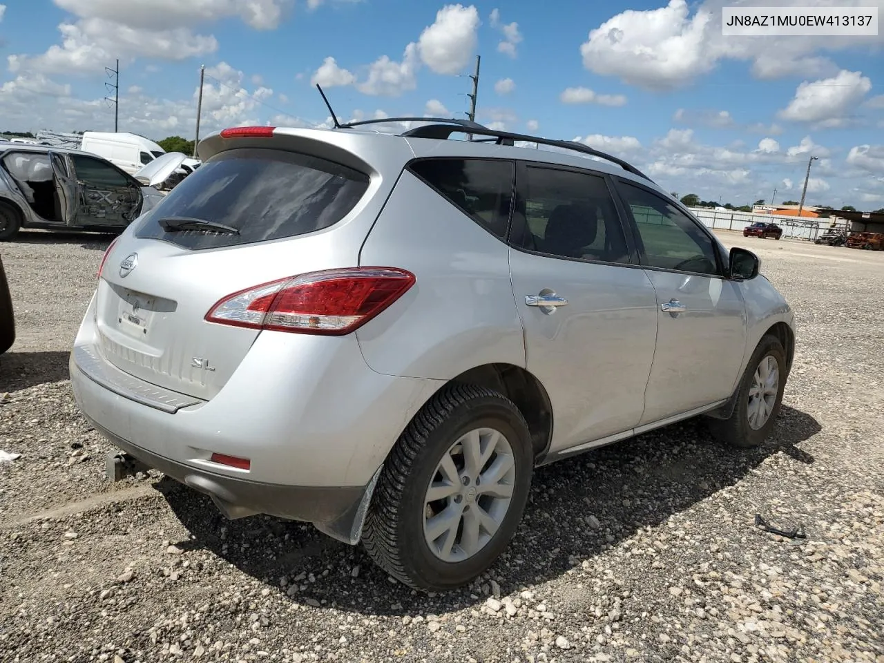 2014 Nissan Murano S VIN: JN8AZ1MU0EW413137 Lot: 69212214