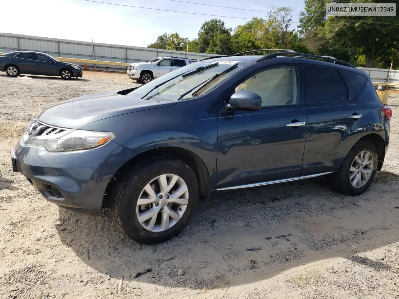 2014 Nissan Murano S VIN: JN8AZ1MU2EW417349 Lot: 70176594