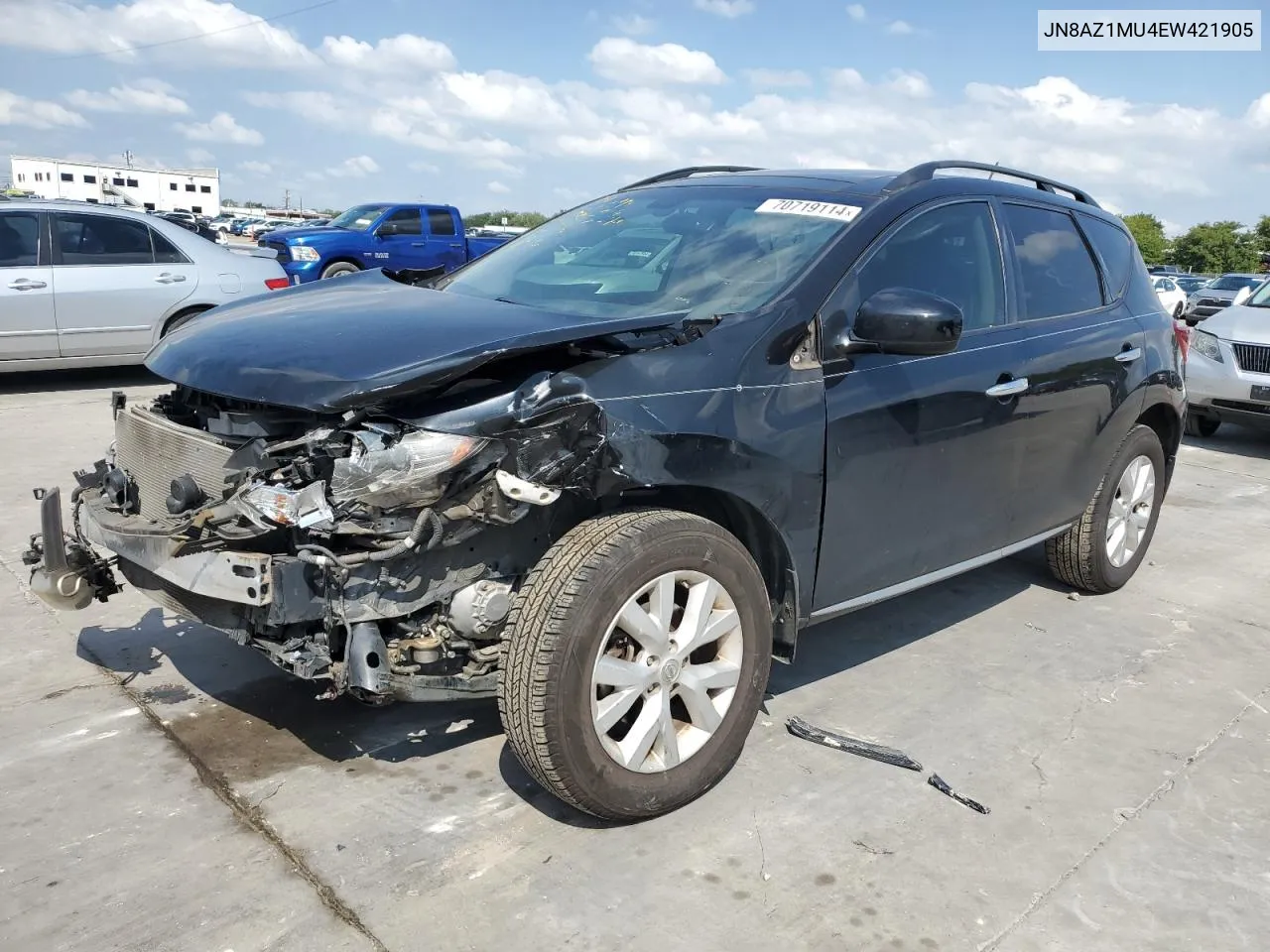 JN8AZ1MU4EW421905 2014 Nissan Murano S