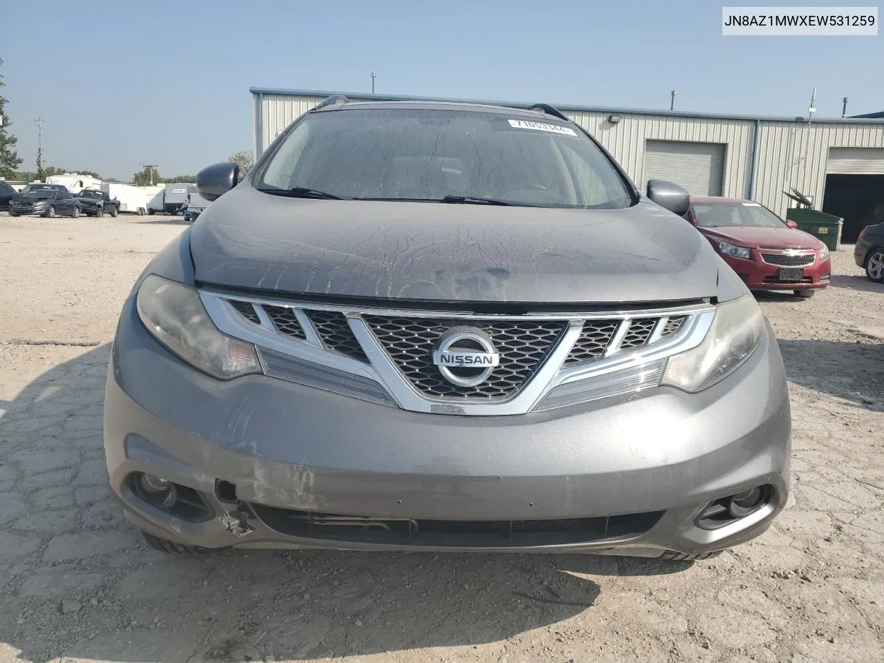 2014 Nissan Murano S VIN: JN8AZ1MWXEW531259 Lot: 71053344