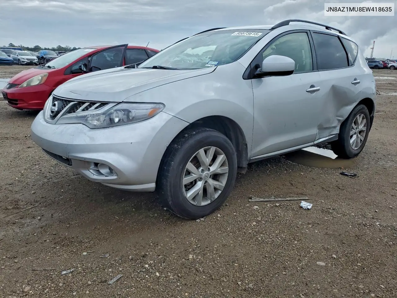 JN8AZ1MU8EW418635 2014 Nissan Murano S