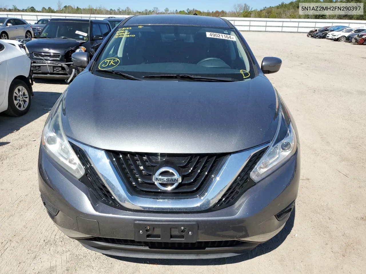 5N1AZ2MH2FN290397 2015 Nissan Murano S