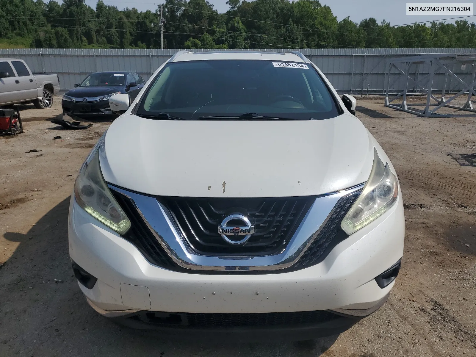 2015 Nissan Murano S VIN: 5N1AZ2MG7FN216304 Lot: 61482154