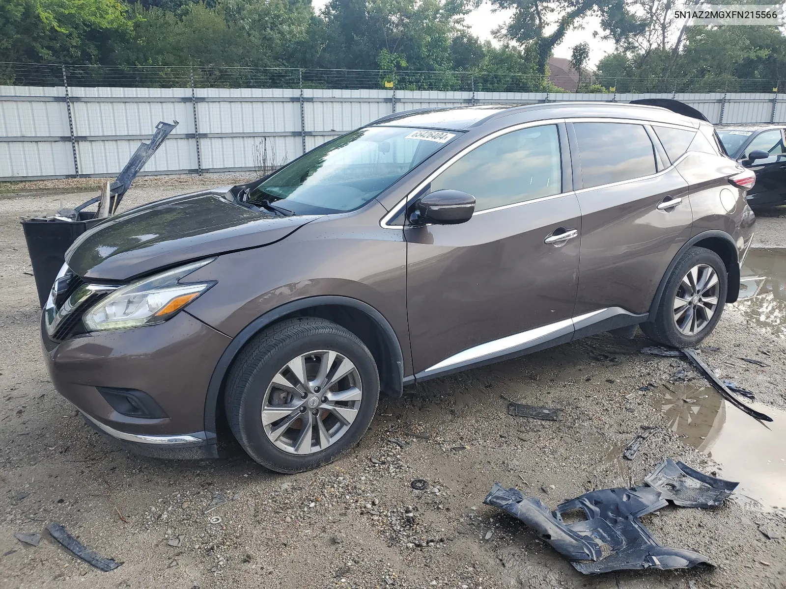 2015 Nissan Murano S VIN: 5N1AZ2MGXFN215566 Lot: 65426404