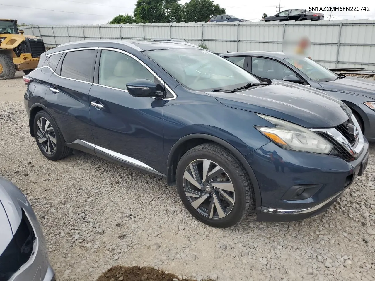 2015 Nissan Murano S VIN: 5N1AZ2MH6FN220742 Lot: 65903304