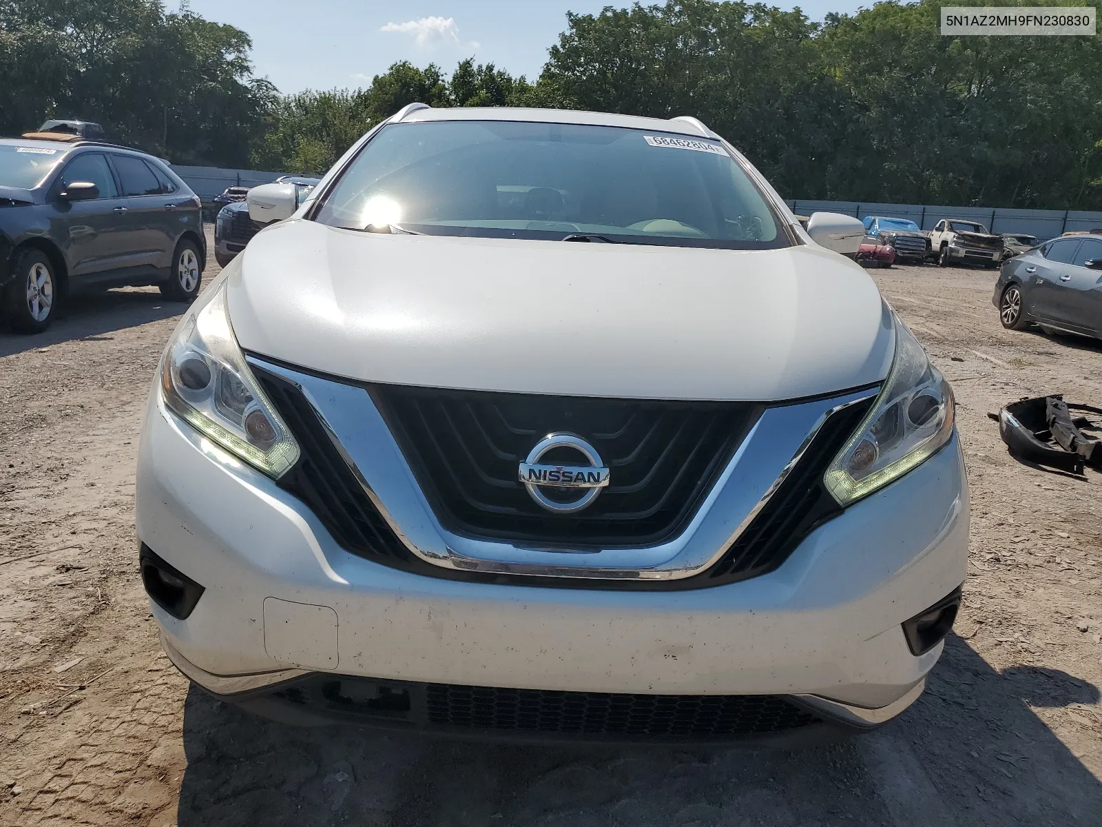 2015 Nissan Murano S VIN: 5N1AZ2MH9FN230830 Lot: 68462804