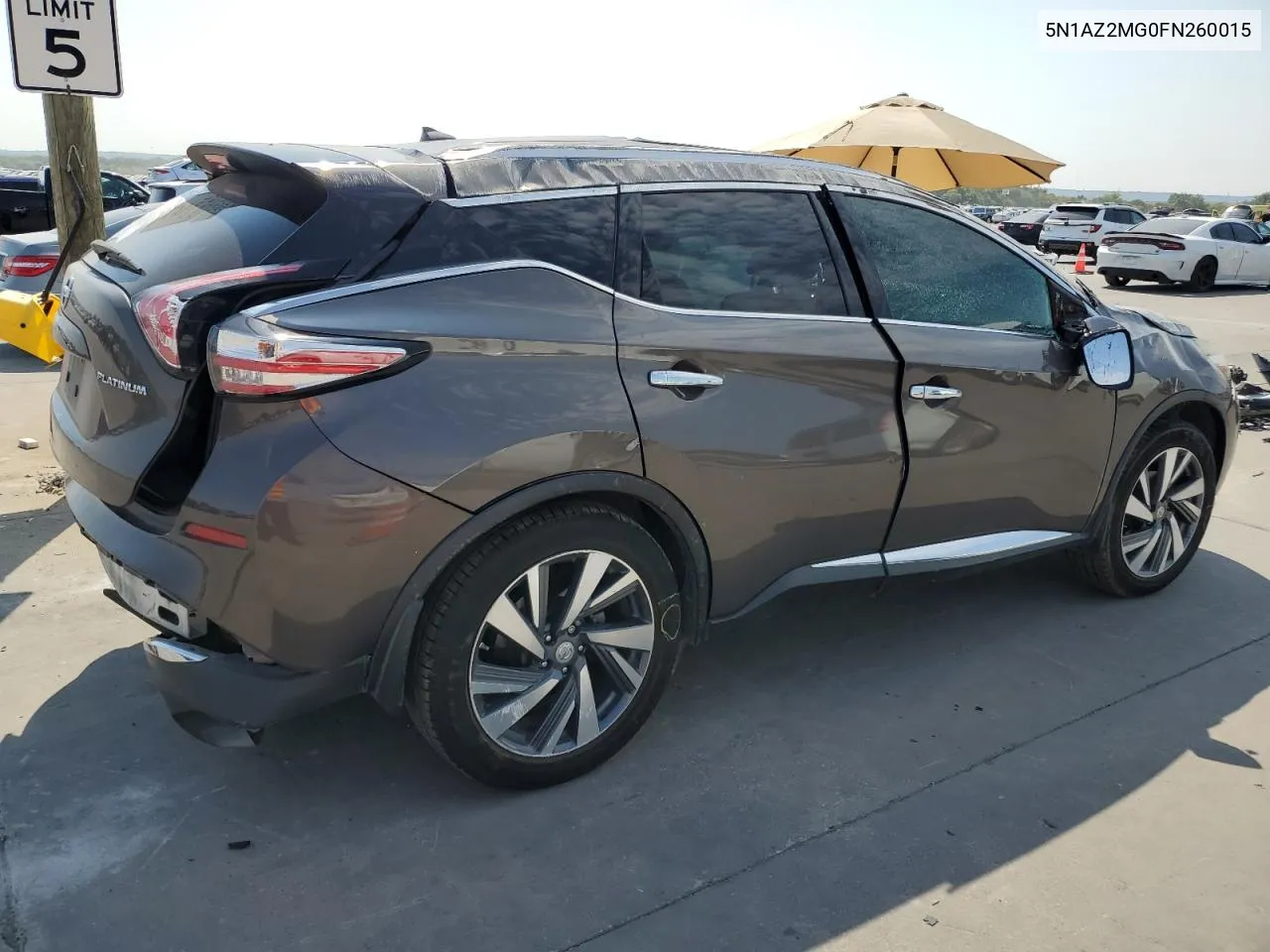 2015 Nissan Murano S VIN: 5N1AZ2MG0FN260015 Lot: 68518124