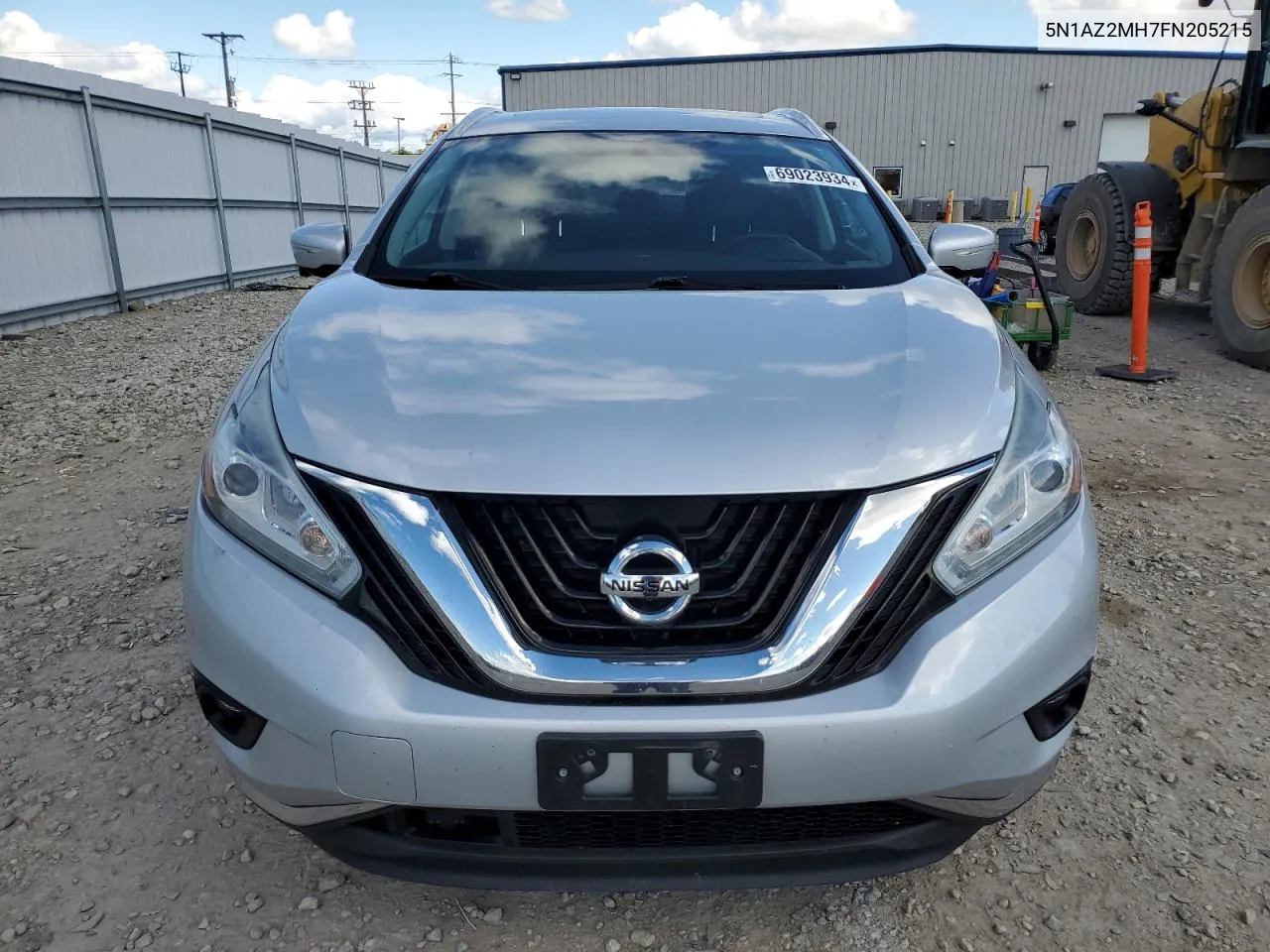 2015 Nissan Murano S VIN: 5N1AZ2MH7FN205215 Lot: 69023934