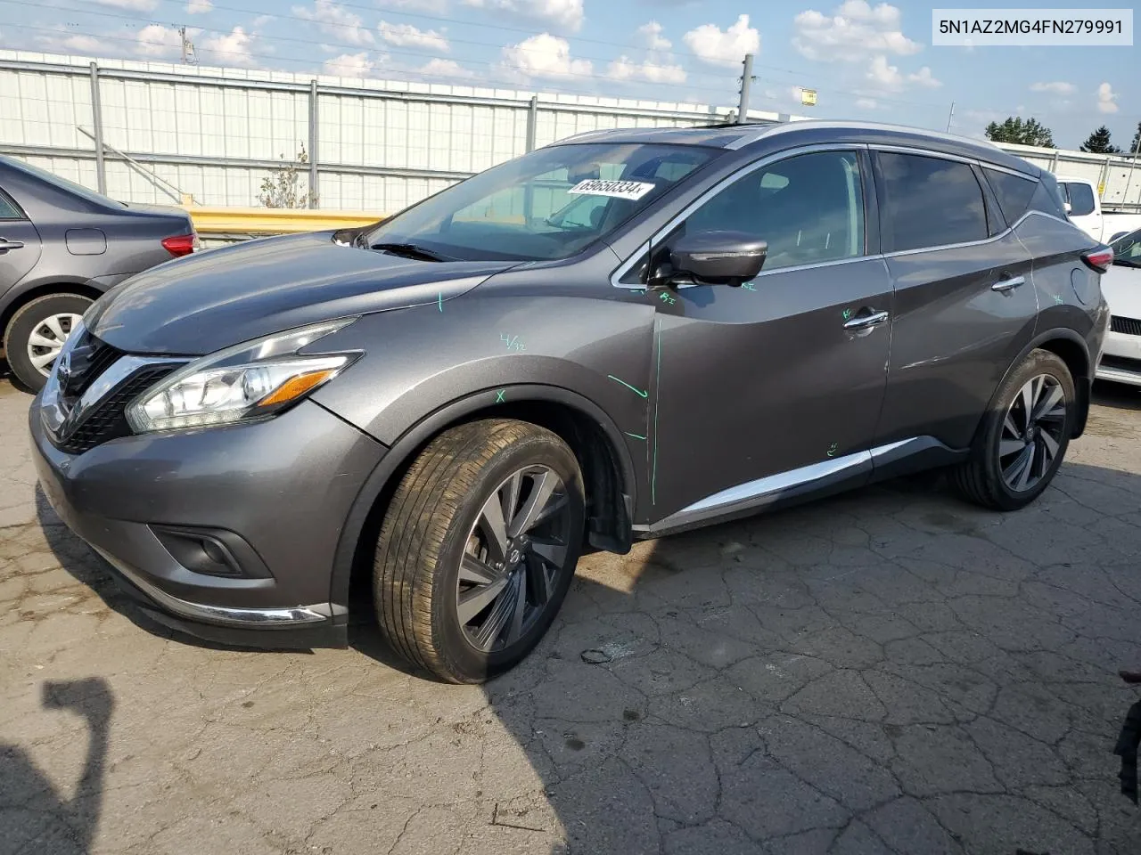 2015 Nissan Murano S VIN: 5N1AZ2MG4FN279991 Lot: 69650334