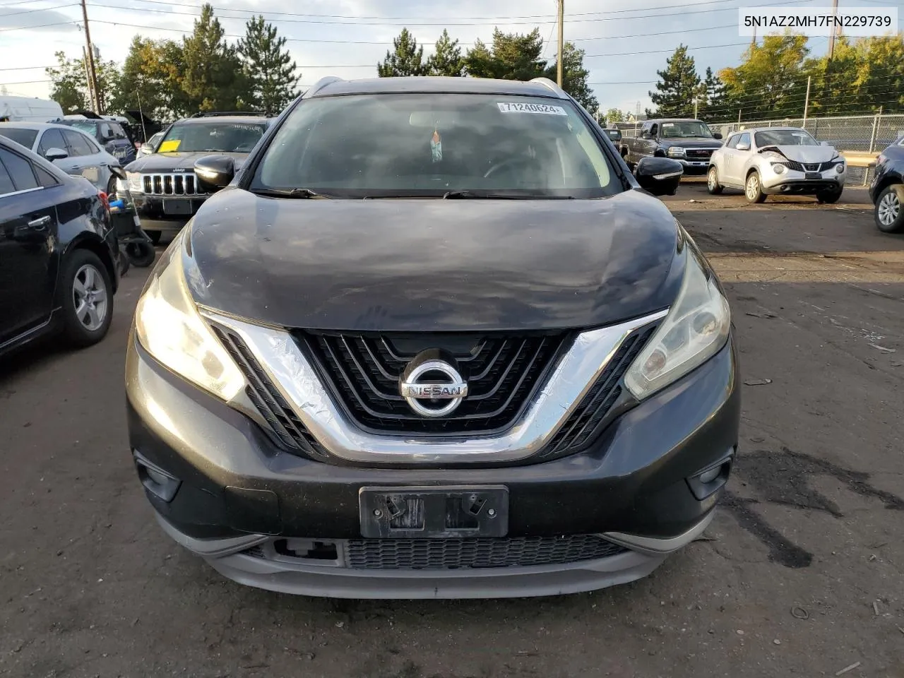 2015 Nissan Murano S VIN: 5N1AZ2MH7FN229739 Lot: 71240624