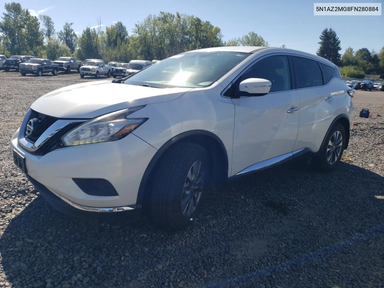 2015 Nissan Murano S VIN: 5N1AZ2MG8FN280884 Lot: 72353924