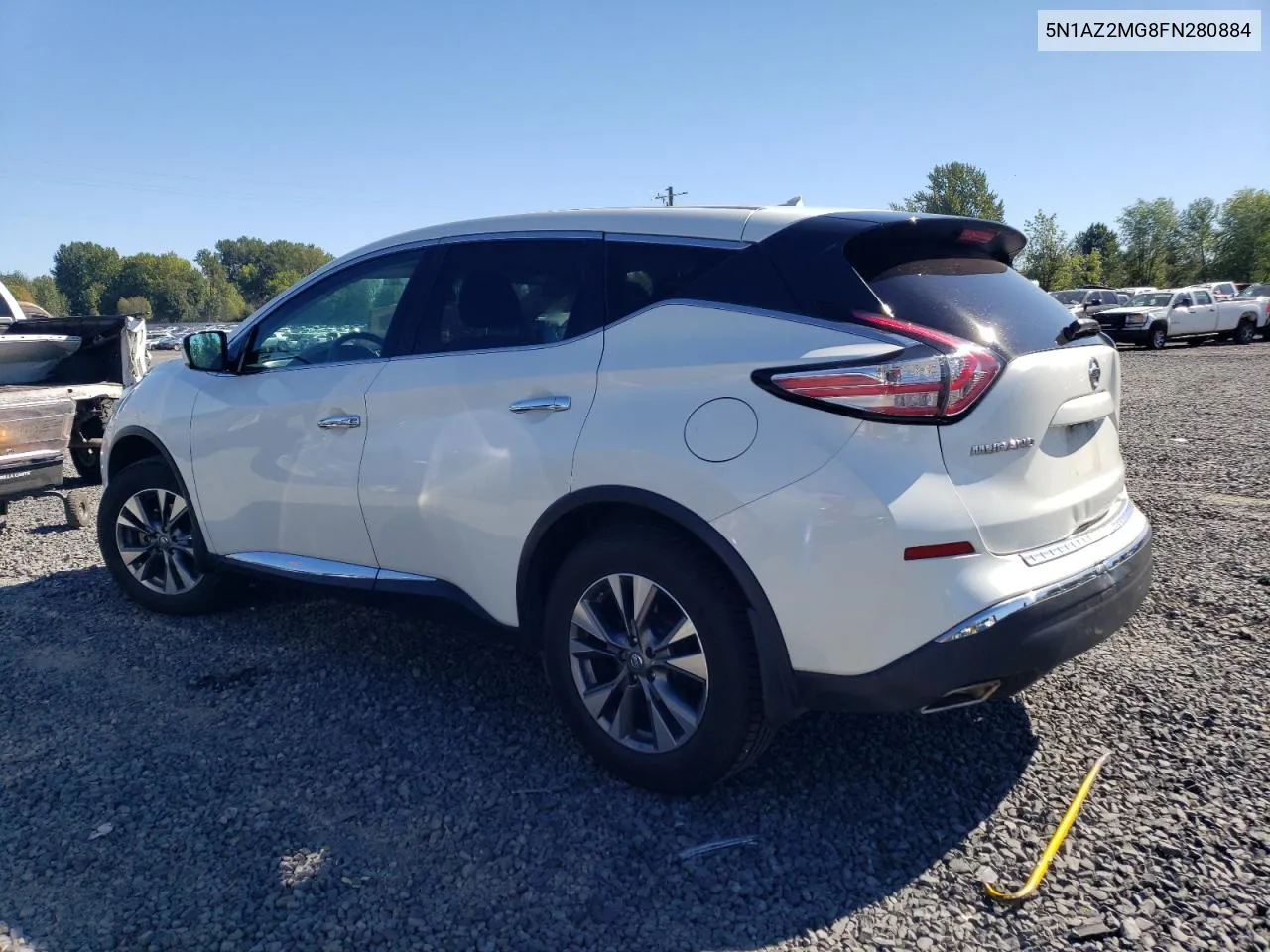 2015 Nissan Murano S VIN: 5N1AZ2MG8FN280884 Lot: 72353924