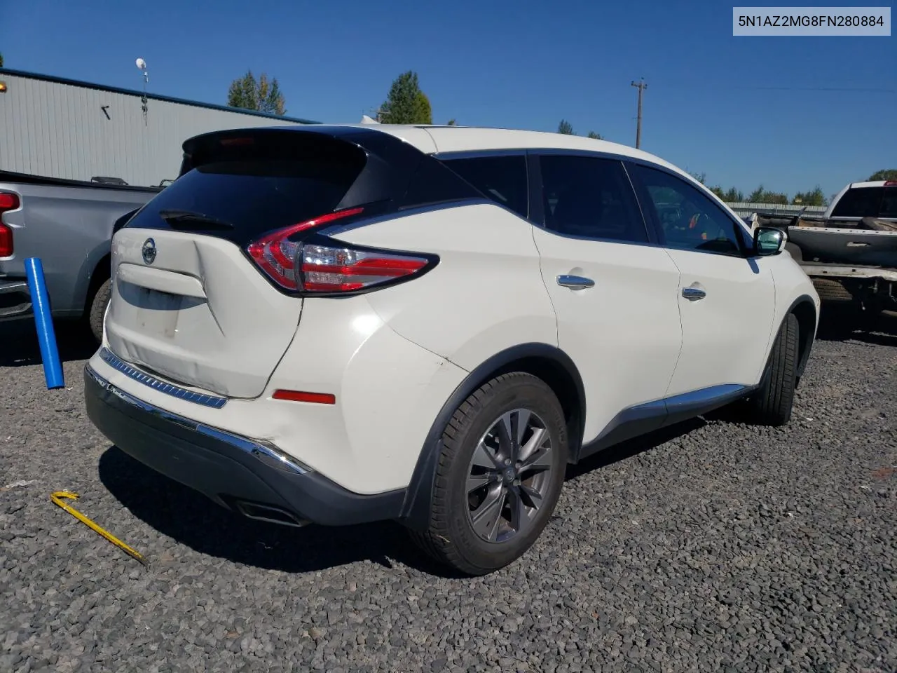 2015 Nissan Murano S VIN: 5N1AZ2MG8FN280884 Lot: 72353924