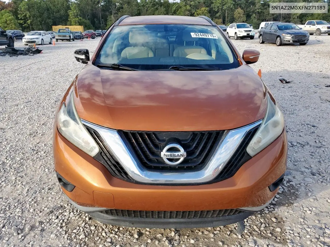 5N1AZ2MGXFN271183 2015 Nissan Murano S