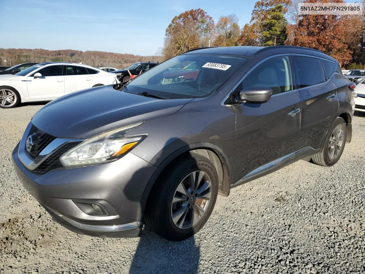 5N1AZ2MH7FN291805 2015 Nissan Murano S