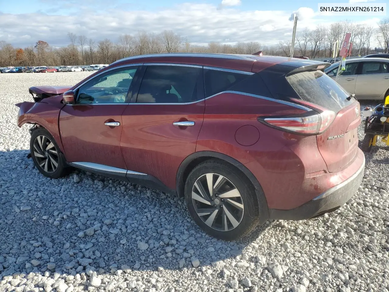 5N1AZ2MHXFN261214 2015 Nissan Murano S