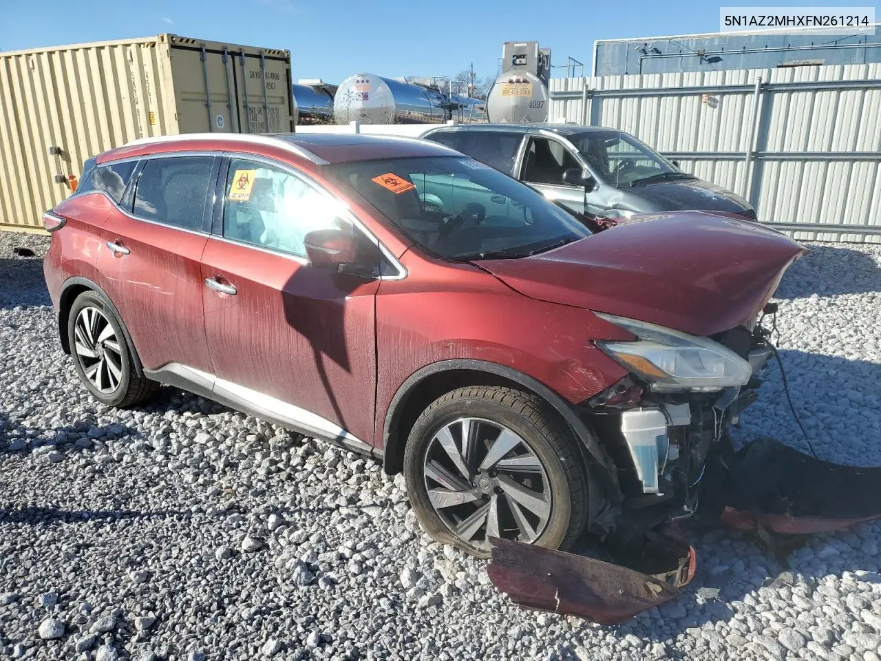 5N1AZ2MHXFN261214 2015 Nissan Murano S