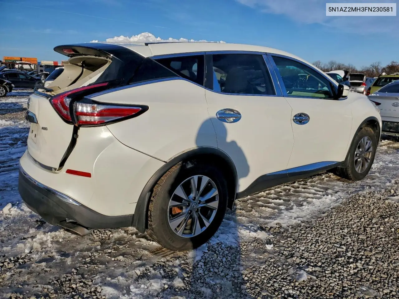 5N1AZ2MH3FN230581 2015 Nissan Murano S