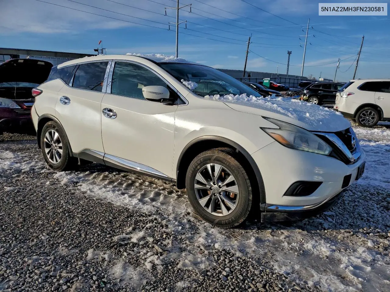 5N1AZ2MH3FN230581 2015 Nissan Murano S
