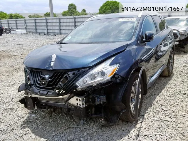 5N1AZ2MG1GN171667 2016 Nissan Murano S