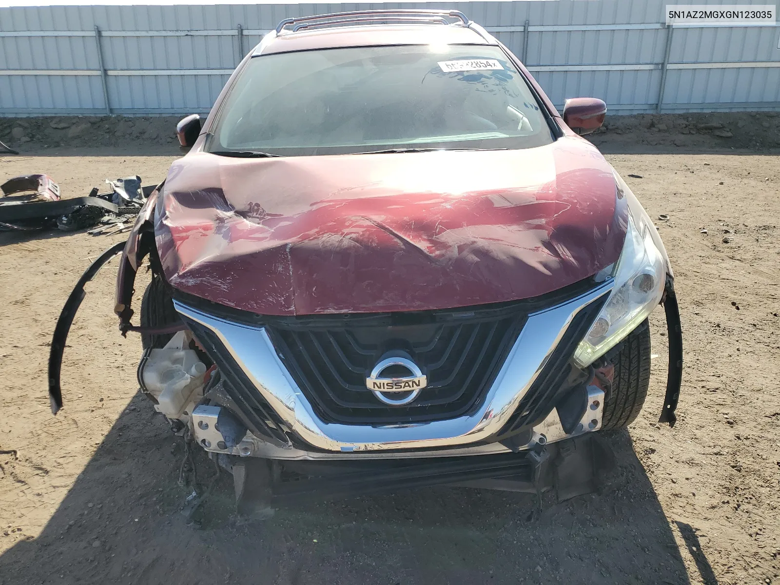 5N1AZ2MGXGN123035 2016 Nissan Murano S