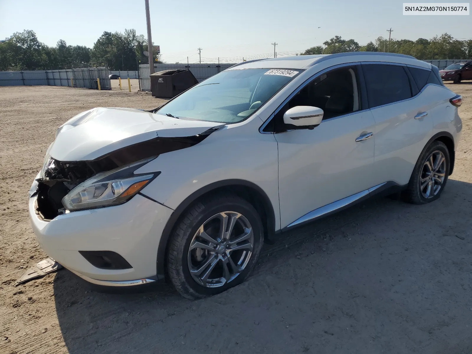 2016 Nissan Murano S VIN: 5N1AZ2MG7GN150774 Lot: 67319294