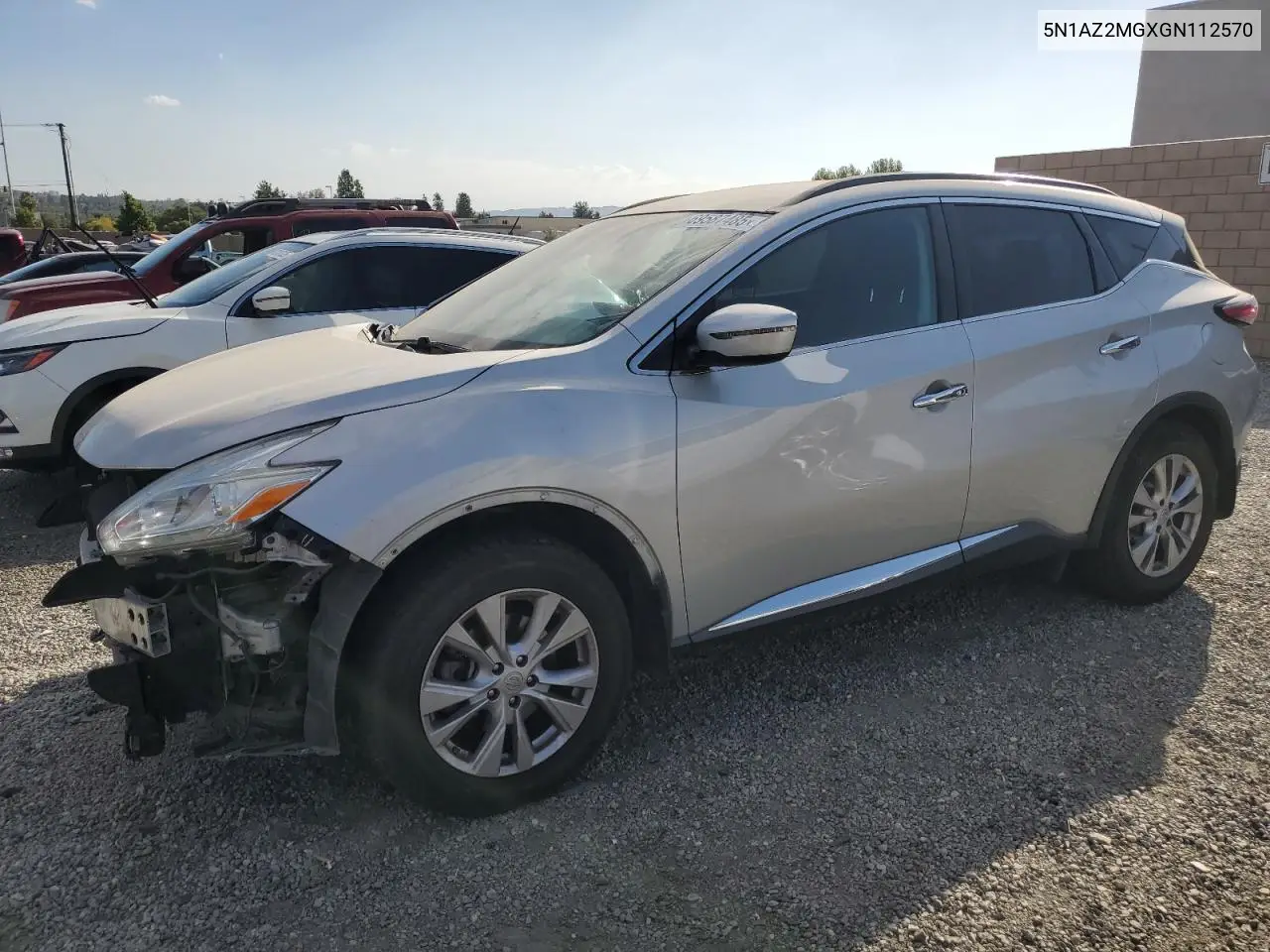 5N1AZ2MGXGN112570 2016 Nissan Murano S