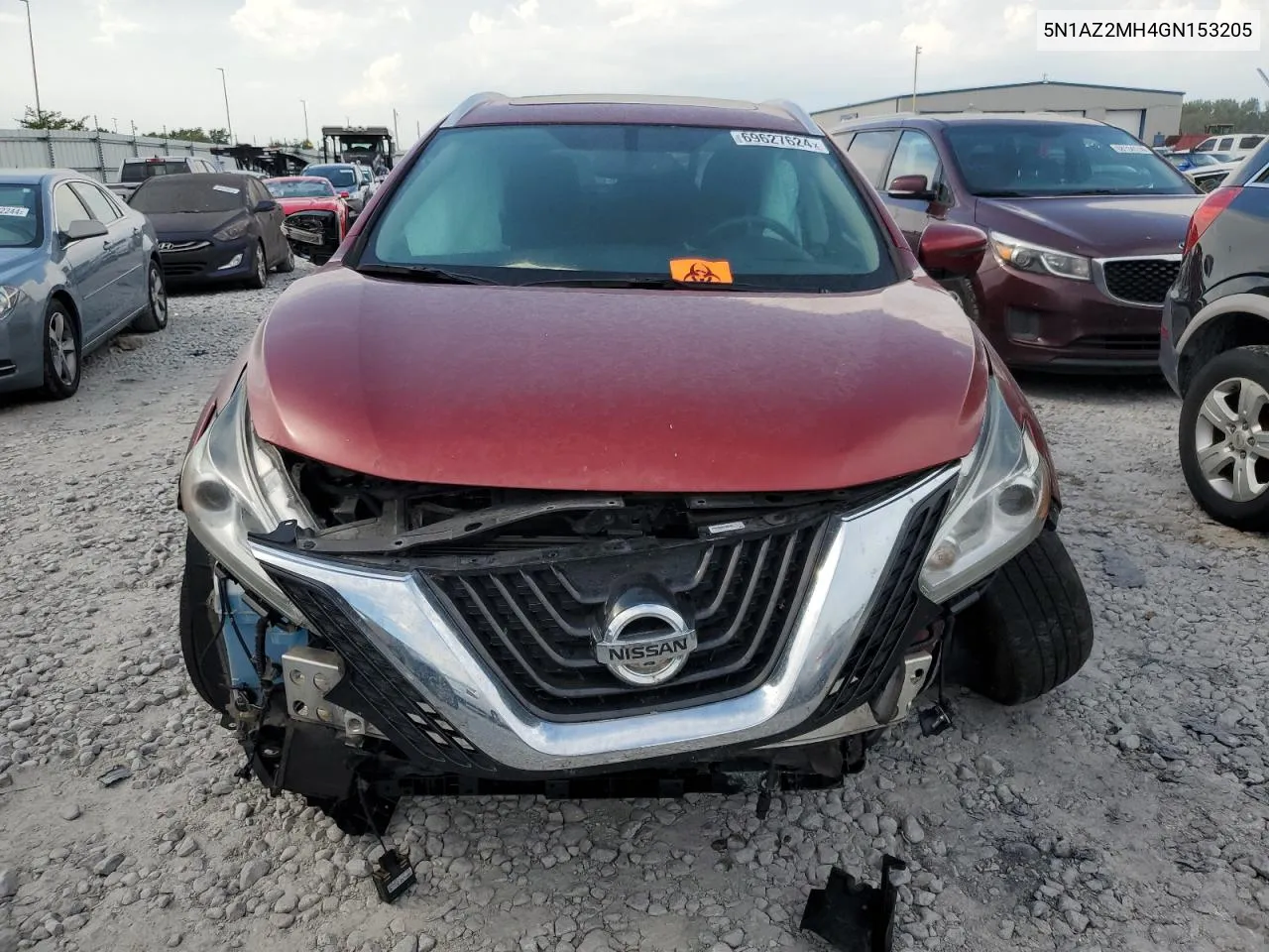 5N1AZ2MH4GN153205 2016 Nissan Murano S