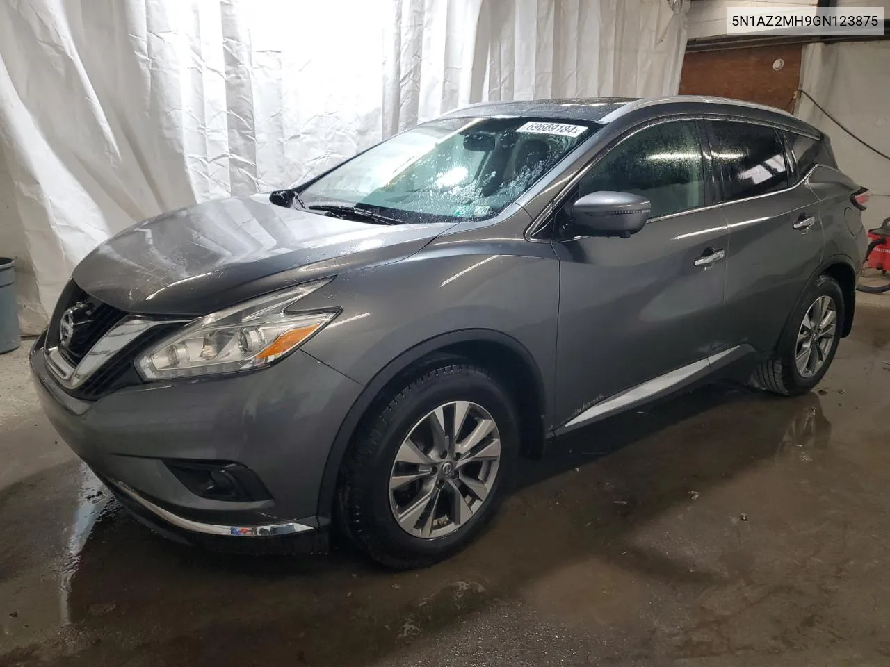 5N1AZ2MH9GN123875 2016 Nissan Murano S