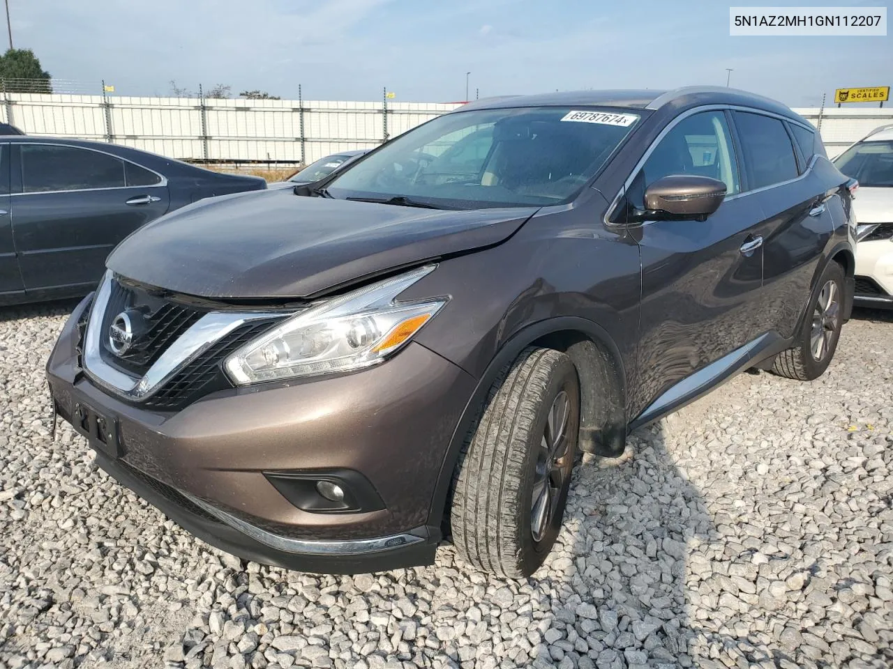 5N1AZ2MH1GN112207 2016 Nissan Murano S