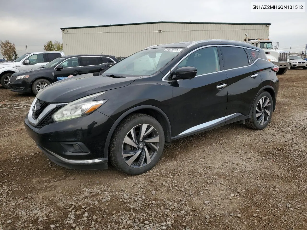 5N1AZ2MH6GN101512 2016 Nissan Murano S