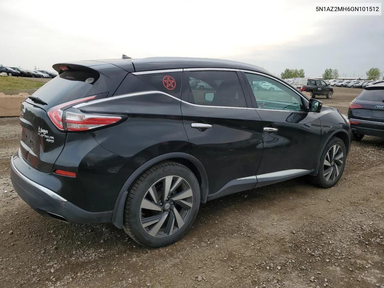 5N1AZ2MH6GN101512 2016 Nissan Murano S