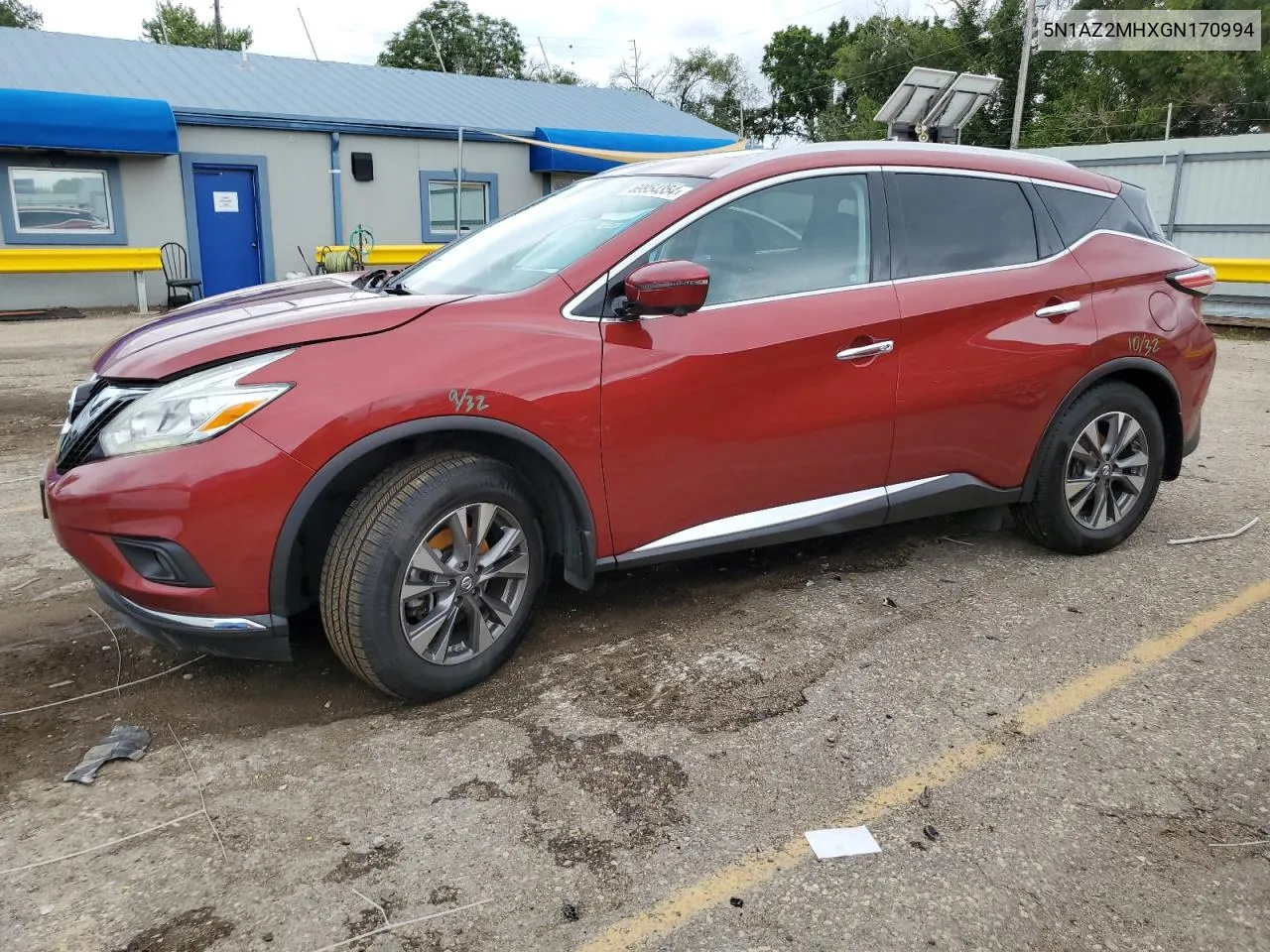 2016 Nissan Murano S VIN: 5N1AZ2MHXGN170994 Lot: 69954354