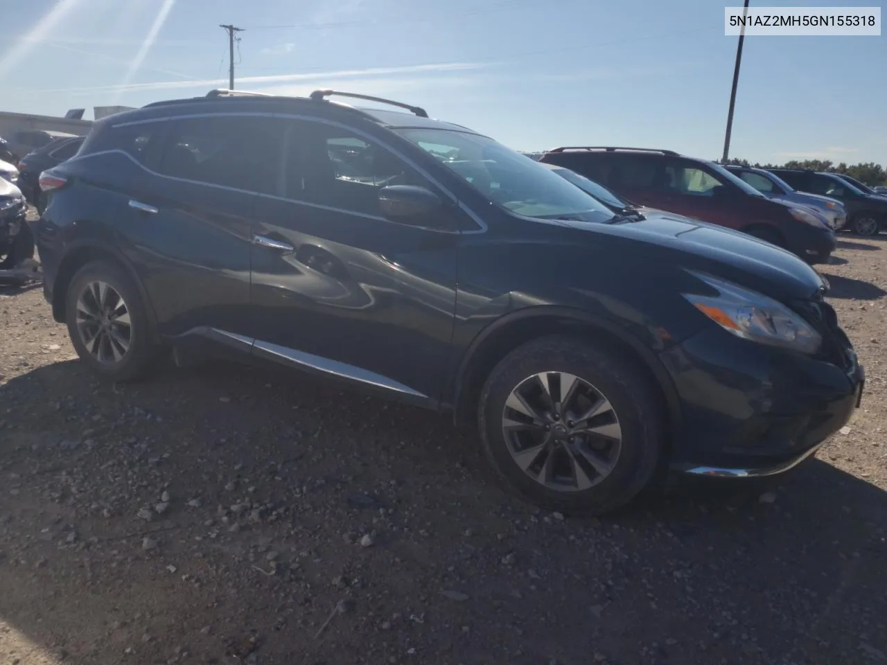 5N1AZ2MH5GN155318 2016 Nissan Murano S