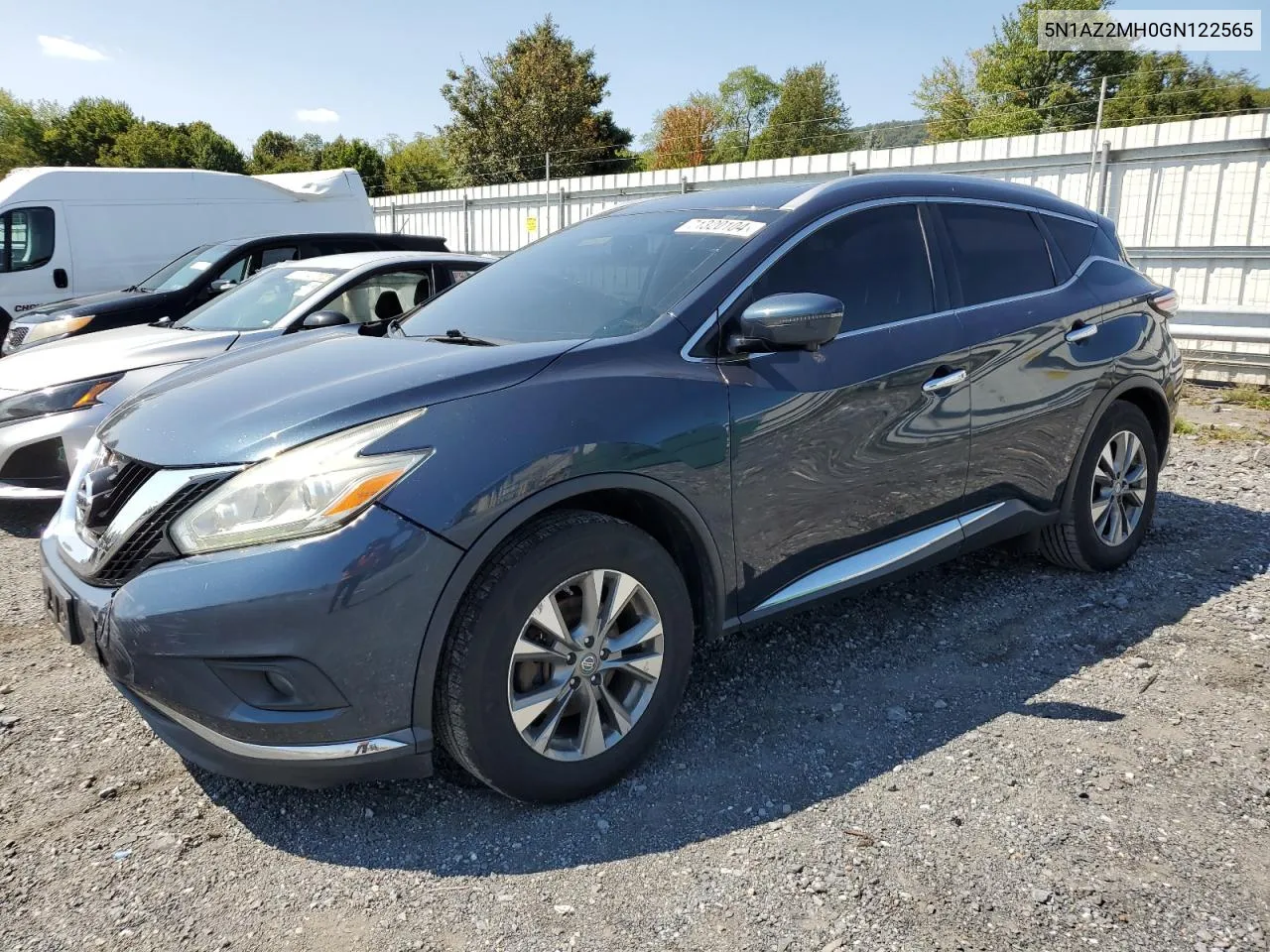 5N1AZ2MH0GN122565 2016 Nissan Murano S