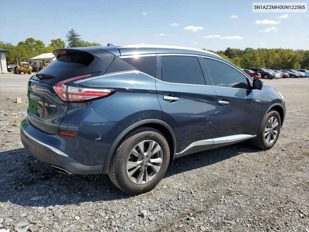 5N1AZ2MH0GN122565 2016 Nissan Murano S