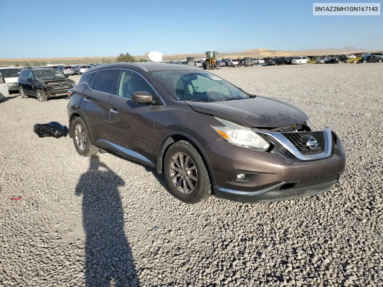 2016 Nissan Murano S VIN: 5N1AZ2MH1GN167143 Lot: 72445564