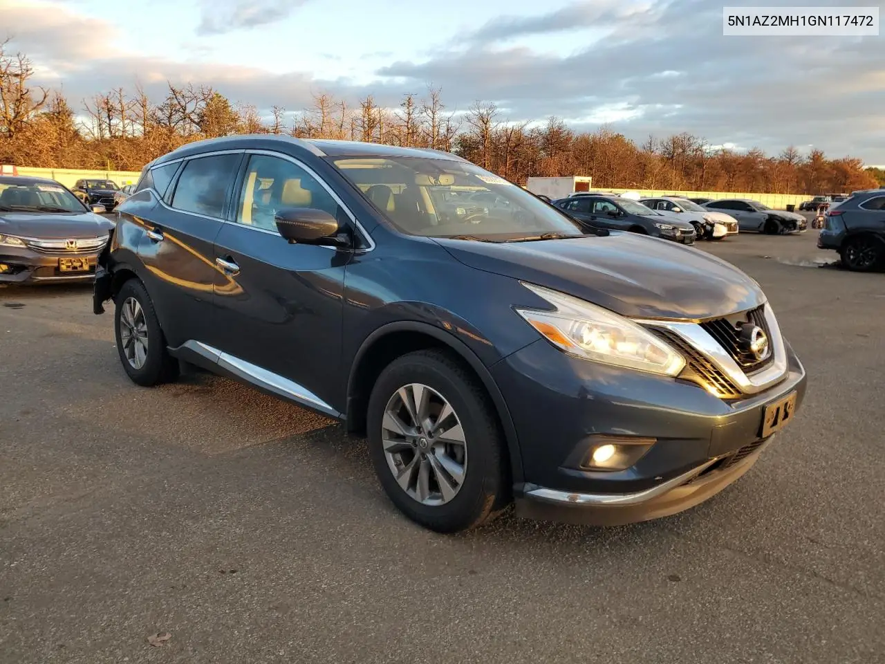 5N1AZ2MH1GN117472 2016 Nissan Murano S