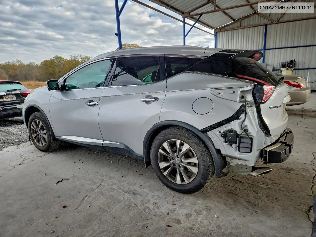5N1AZ2MH3GN111544 2016 Nissan Murano S
